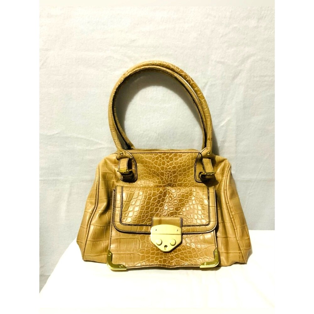 Authentic Jessica Simpson Croco-Embossed Satchel Handbag